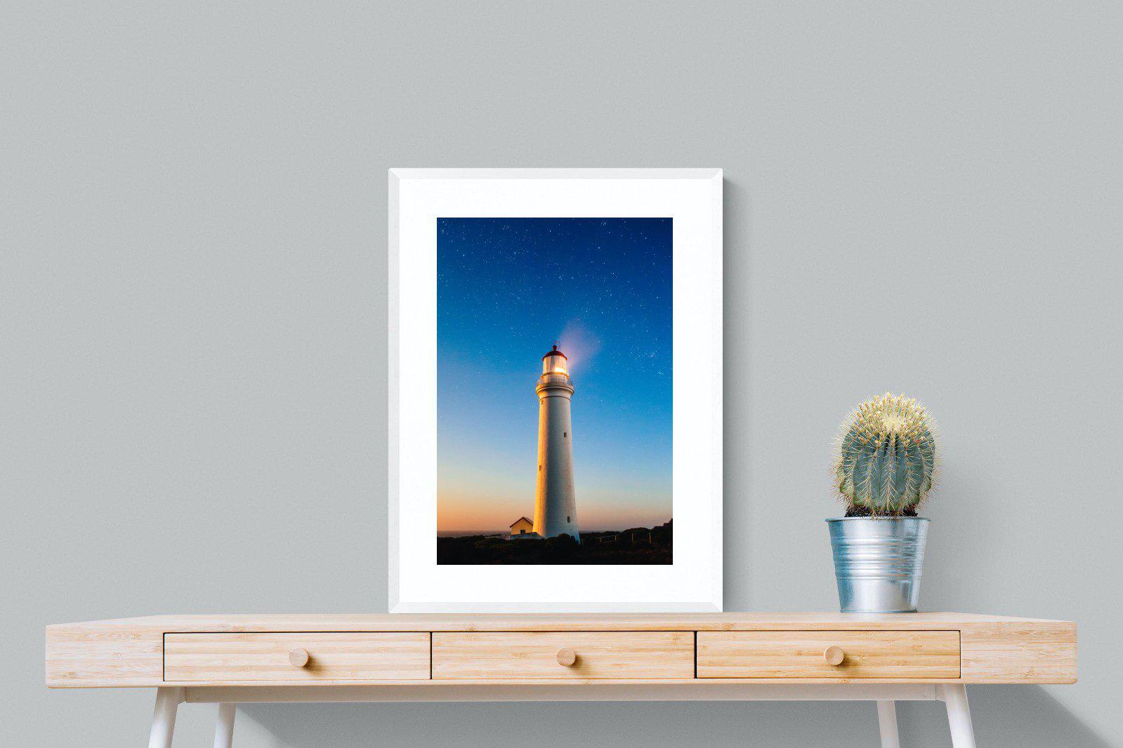 Guiding Light-Wall_Art-60 x 80cm-Framed Print-White-Pixalot