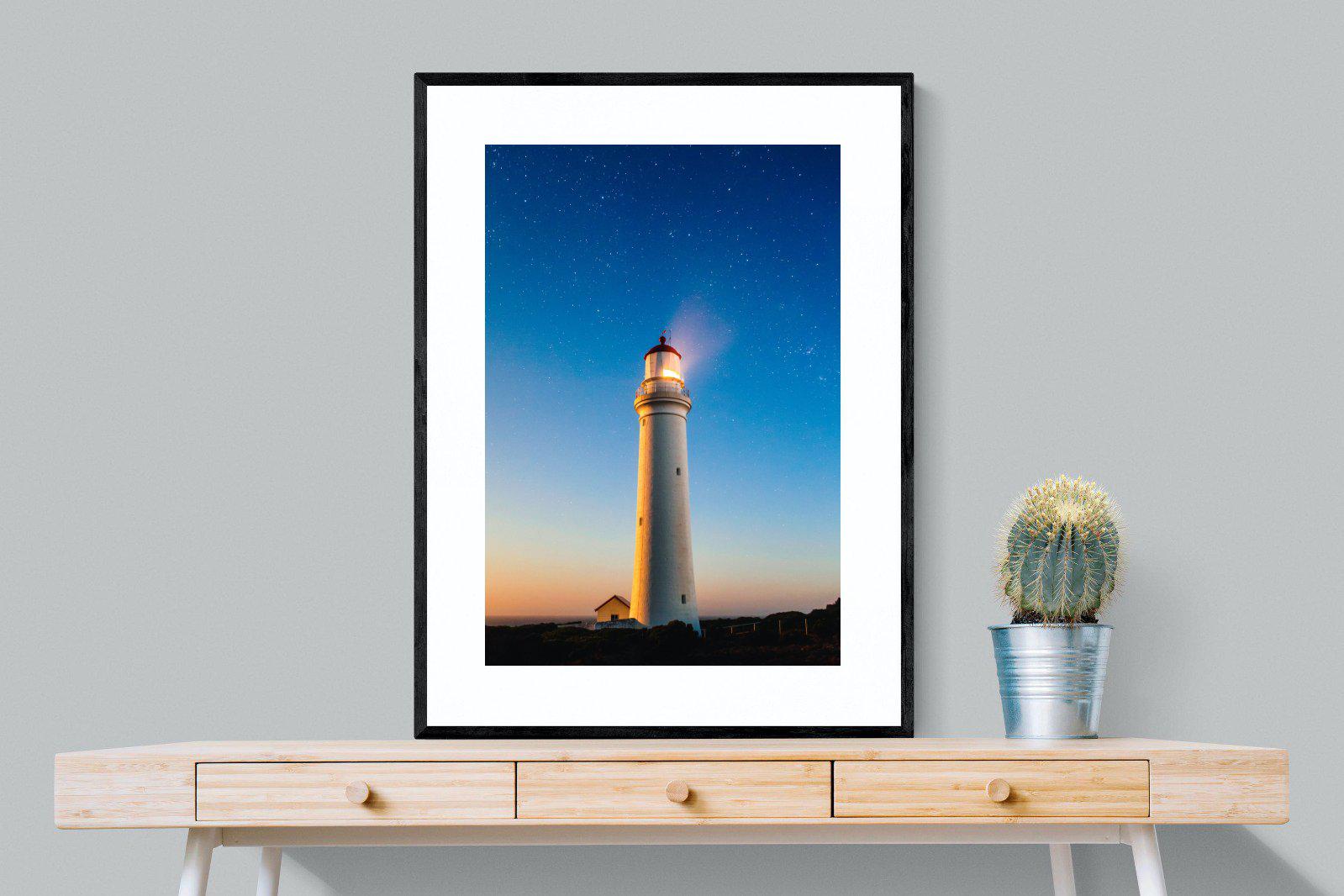 Guiding Light-Wall_Art-75 x 100cm-Framed Print-Black-Pixalot