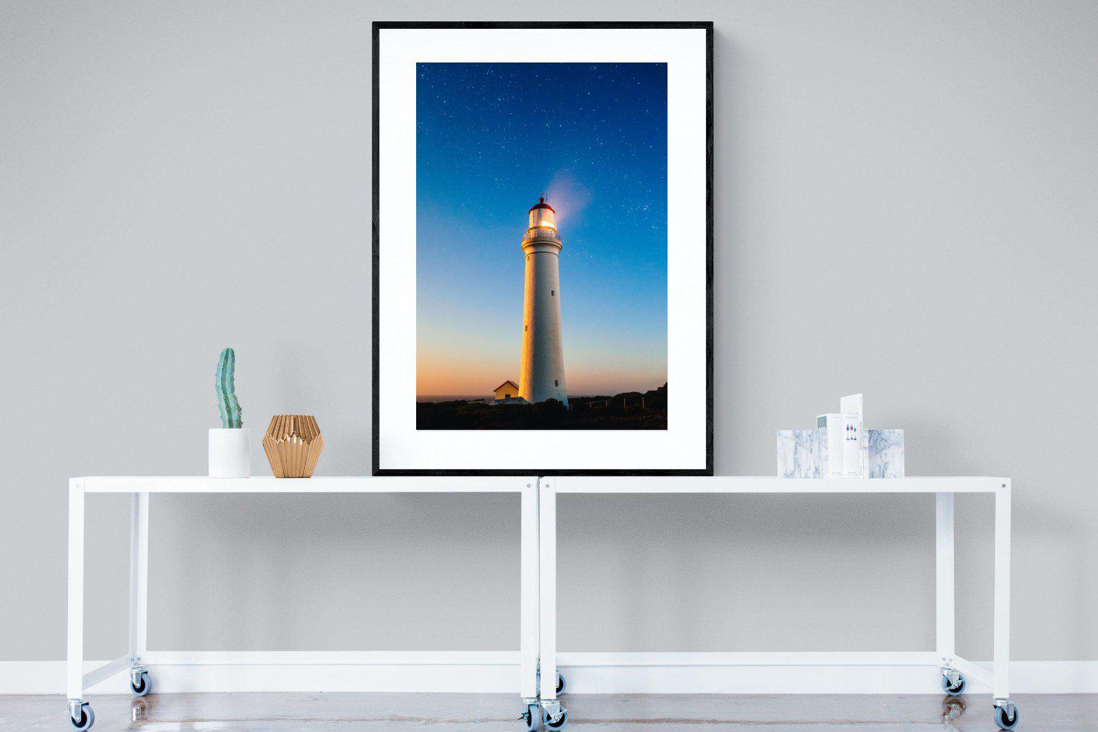 Guiding Light-Wall_Art-90 x 120cm-Framed Print-Black-Pixalot