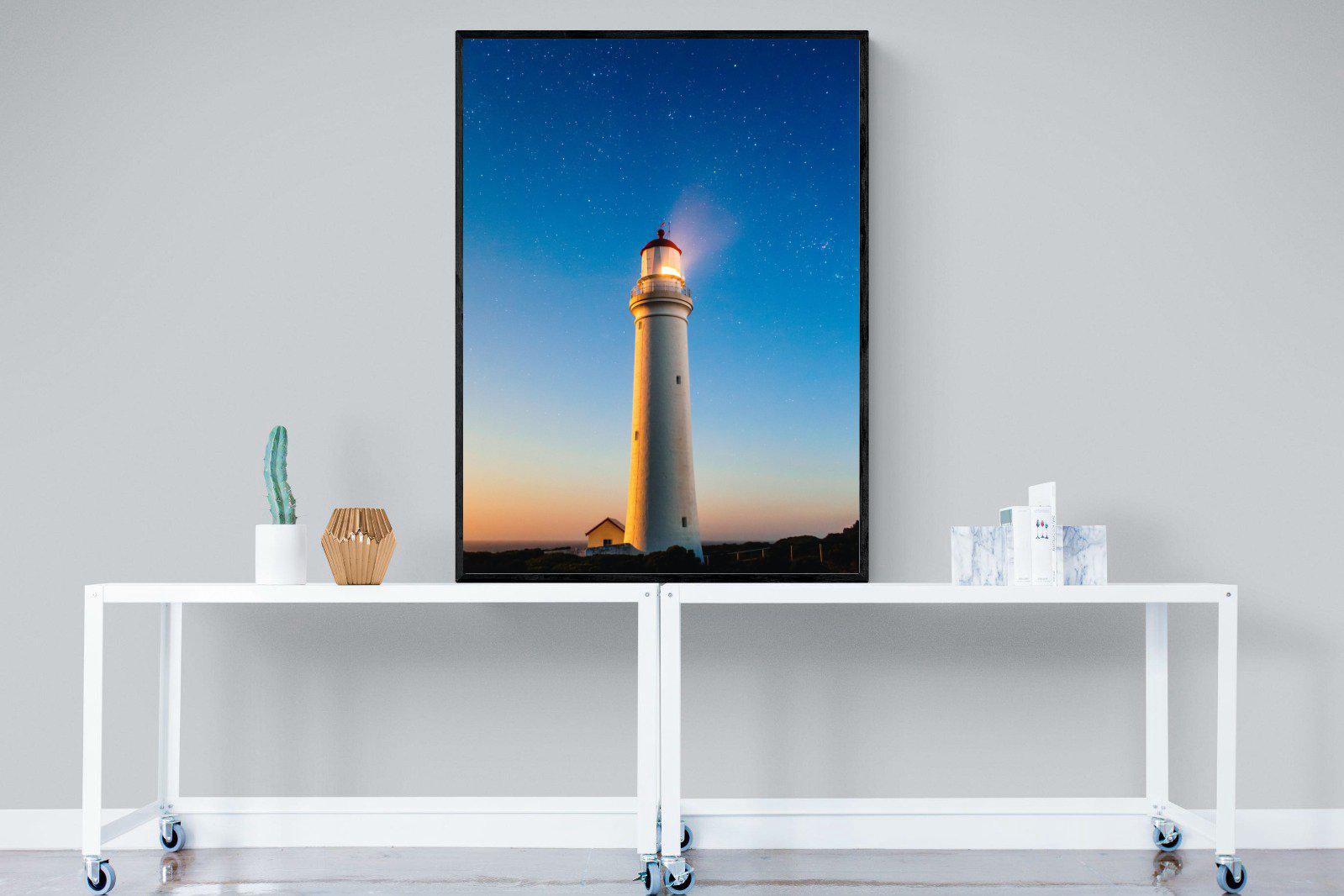 Guiding Light-Wall_Art-90 x 120cm-Mounted Canvas-Black-Pixalot