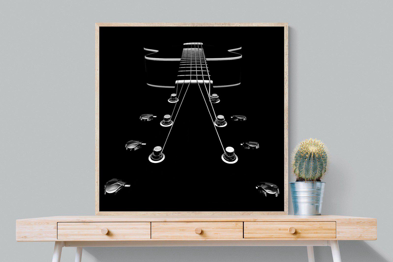 Guitar-Wall_Art-100 x 100cm-Mounted Canvas-Wood-Pixalot