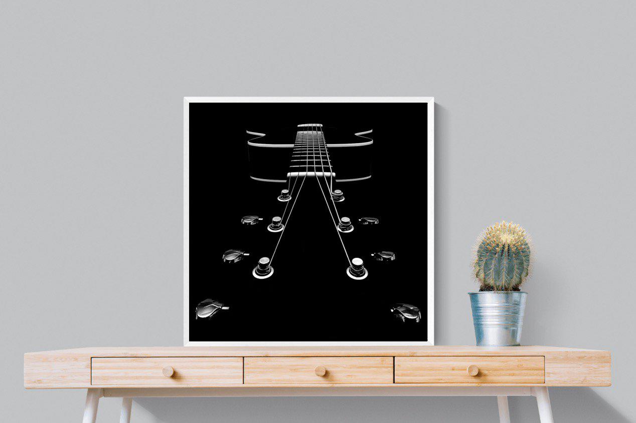 Guitar-Wall_Art-80 x 80cm-Mounted Canvas-White-Pixalot