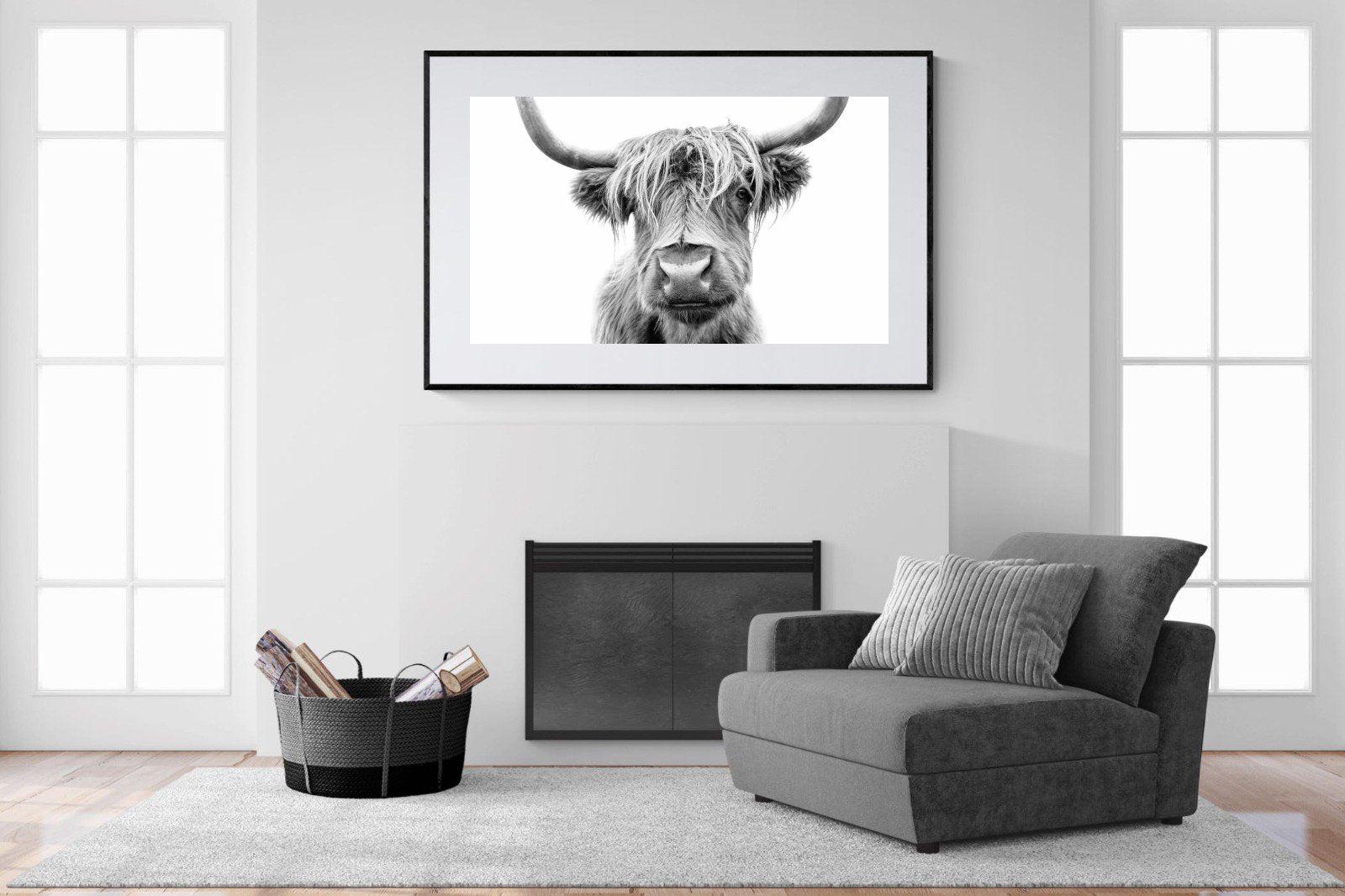 Hairy-Wall_Art-150 x 100cm-Framed Print-Black-Pixalot