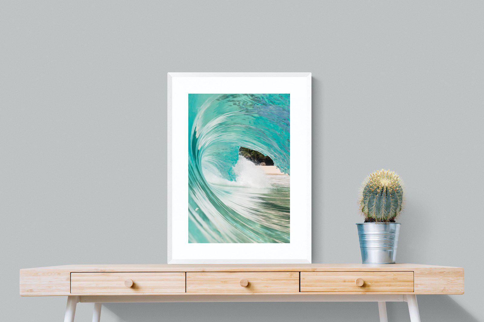 Heart of the Wave-Wall_Art-60 x 80cm-Framed Print-White-Pixalot