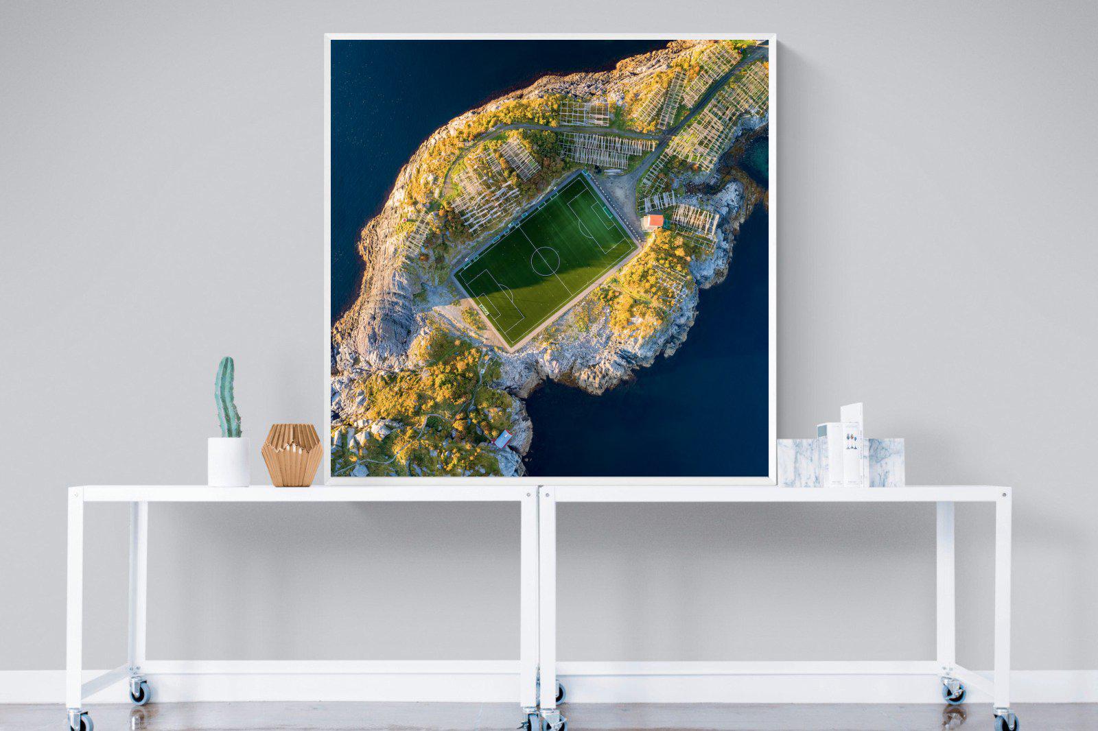 Henningsvaer-Wall_Art-120 x 120cm-Mounted Canvas-White-Pixalot