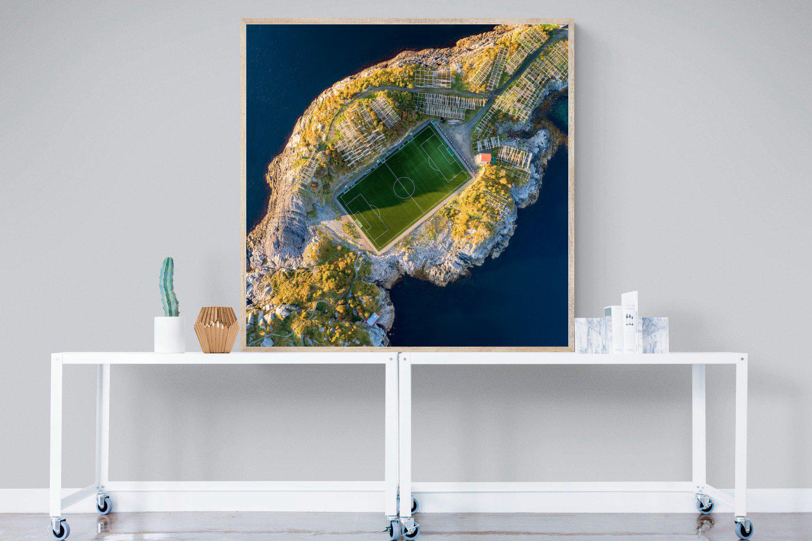 Henningsvaer-Wall_Art-120 x 120cm-Mounted Canvas-Wood-Pixalot