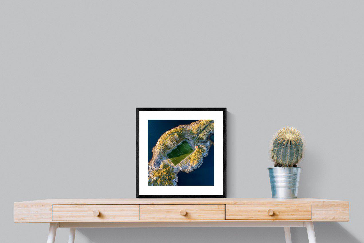 Henningsvaer-Wall_Art-50 x 50cm-Framed Print-Black-Pixalot