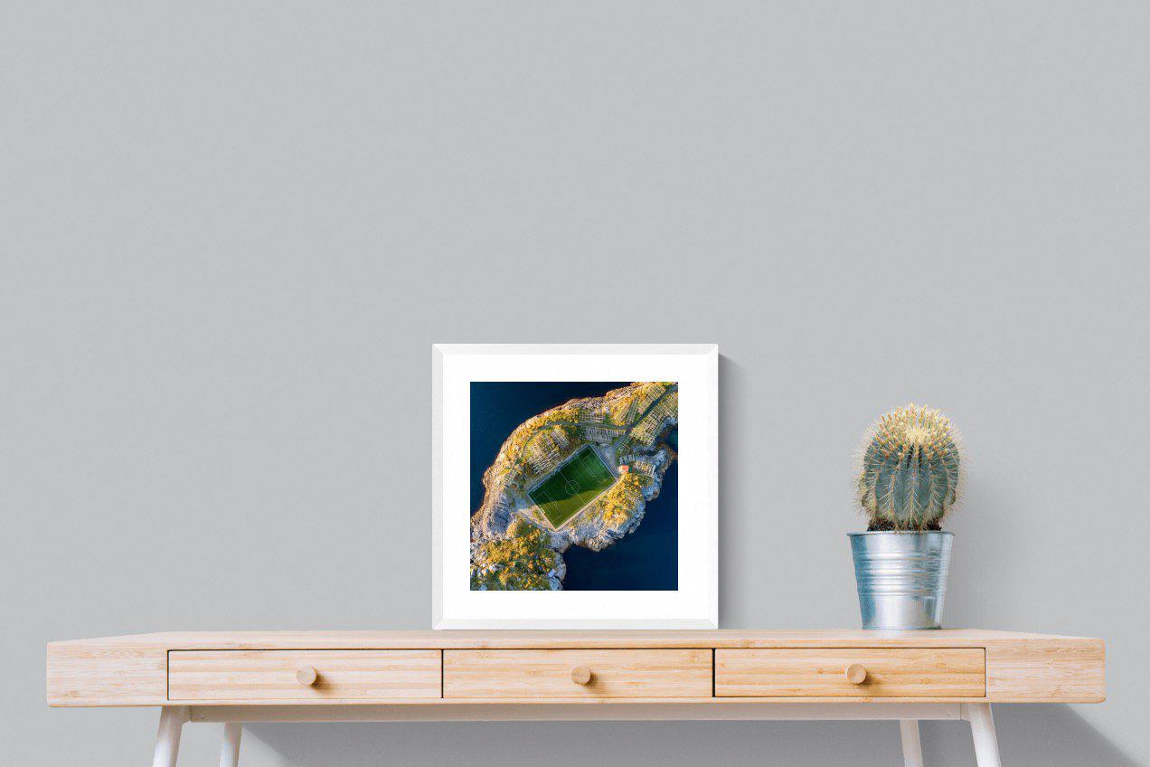 Henningsvaer-Wall_Art-50 x 50cm-Framed Print-White-Pixalot