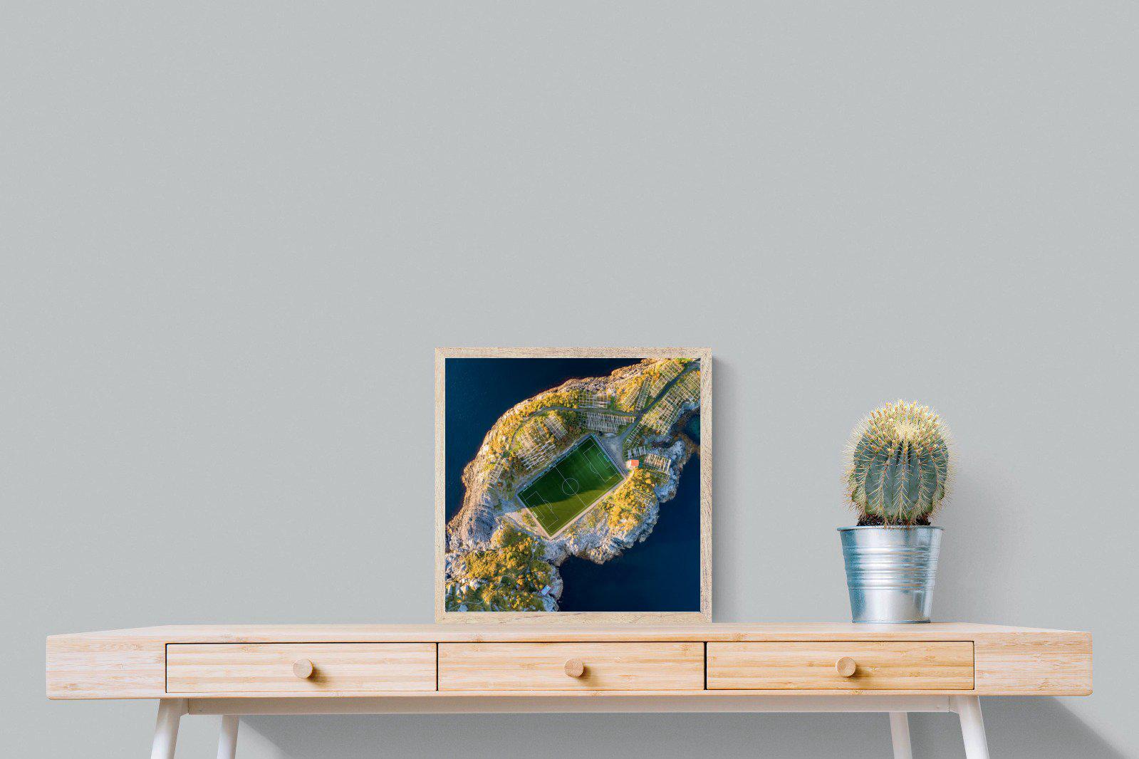 Henningsvaer-Wall_Art-50 x 50cm-Mounted Canvas-Wood-Pixalot