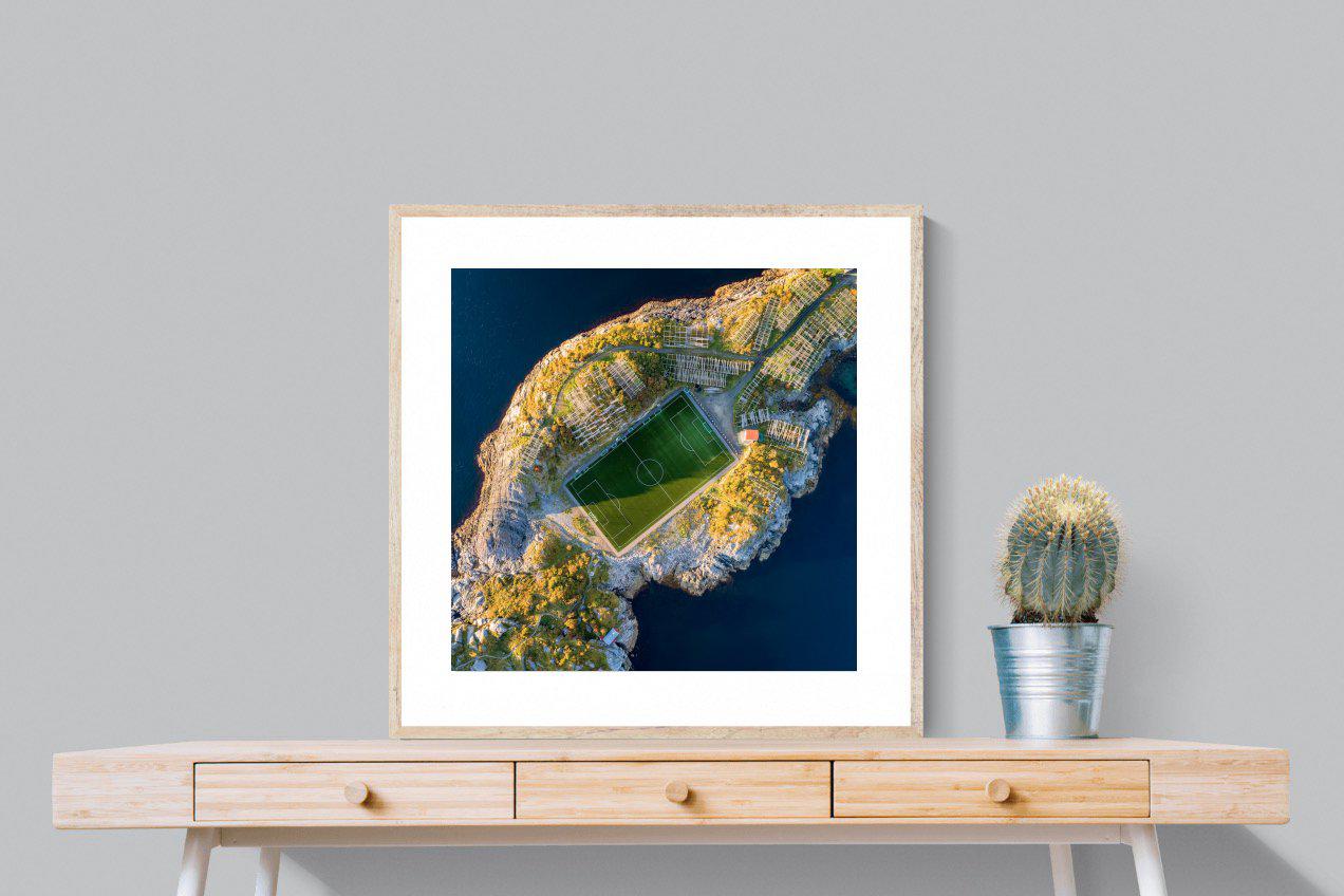 Henningsvaer-Wall_Art-80 x 80cm-Framed Print-Wood-Pixalot