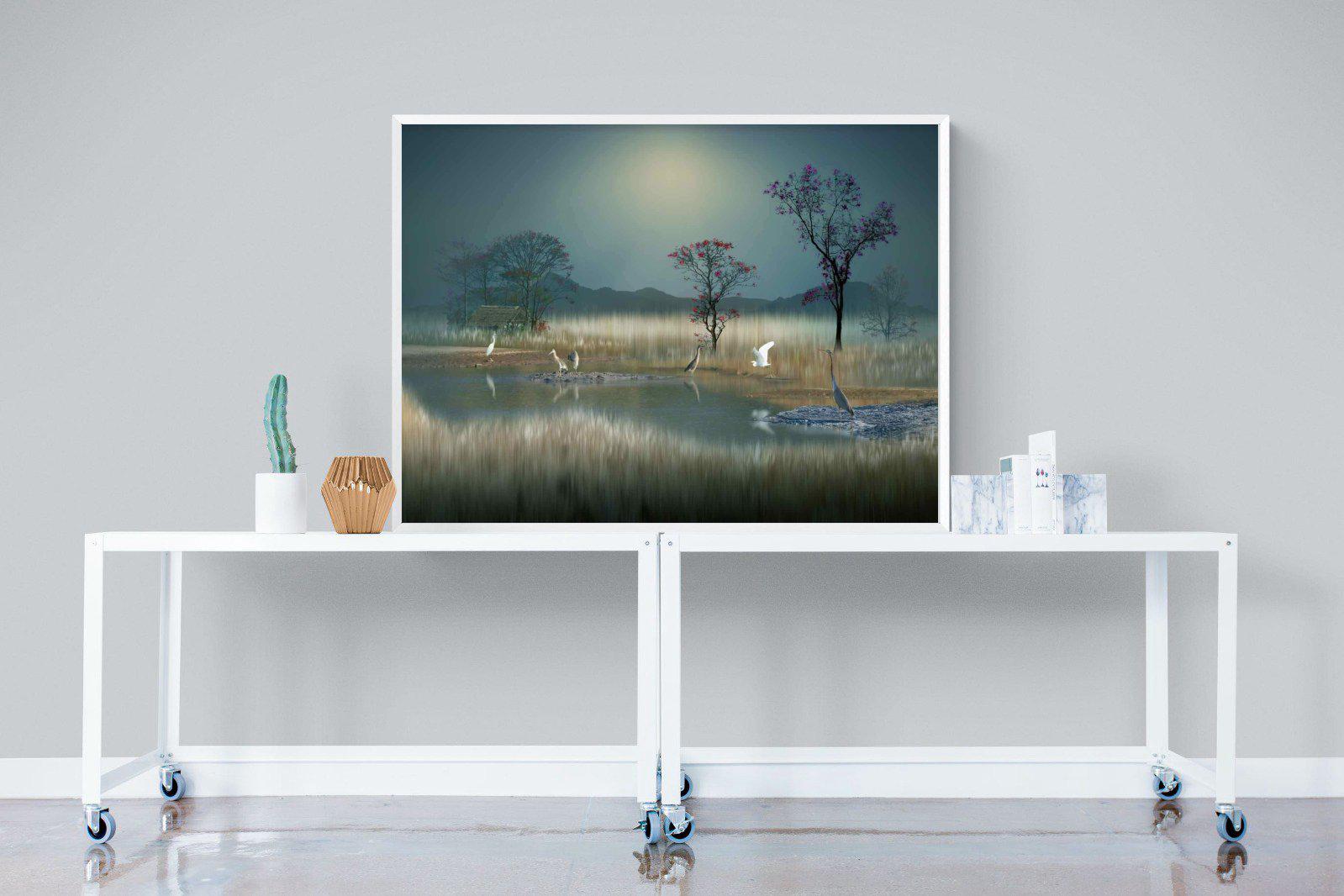 Hidden Calm-Wall_Art-120 x 90cm-Mounted Canvas-White-Pixalot