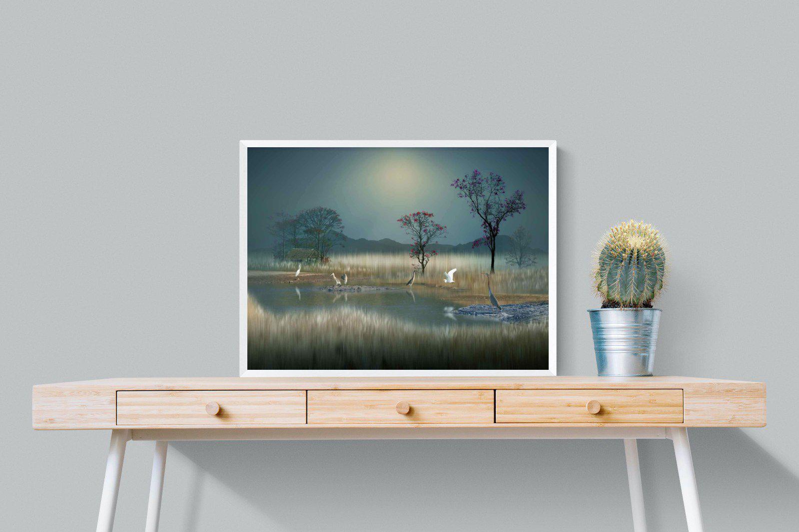 Hidden Calm-Wall_Art-80 x 60cm-Mounted Canvas-White-Pixalot