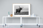 Highland Cow-Wall_Art-120 x 90cm-Framed Print-Wood-Pixalot