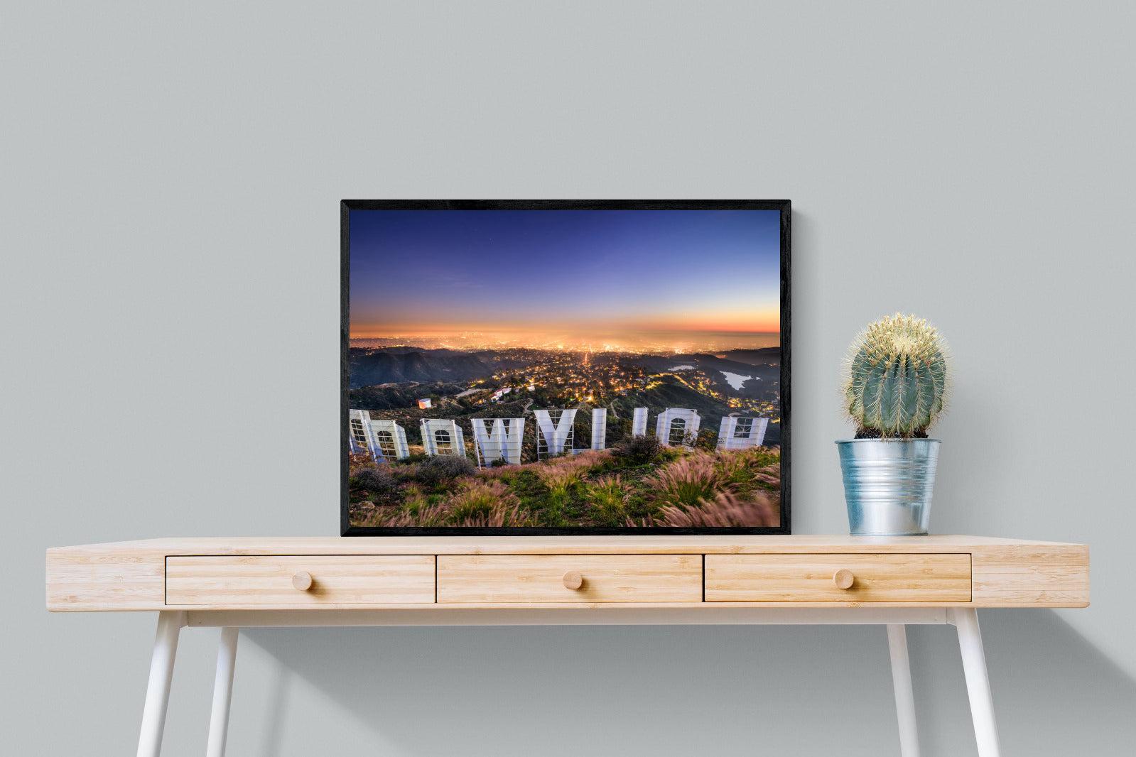 Hollywood-Wall_Art-80 x 60cm-Mounted Canvas-Black-Pixalot