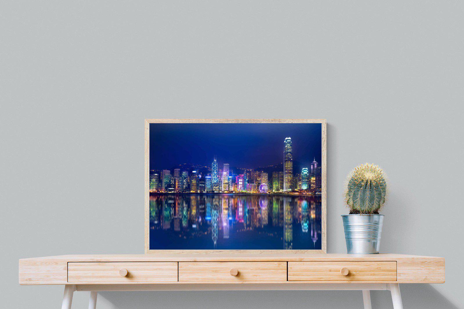 Hong Kong-Wall_Art-80 x 60cm-Mounted Canvas-Wood-Pixalot