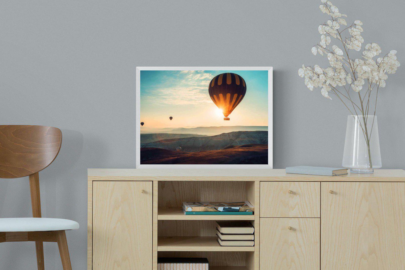 Hot Air-Wall_Art-60 x 45cm-Mounted Canvas-White-Pixalot