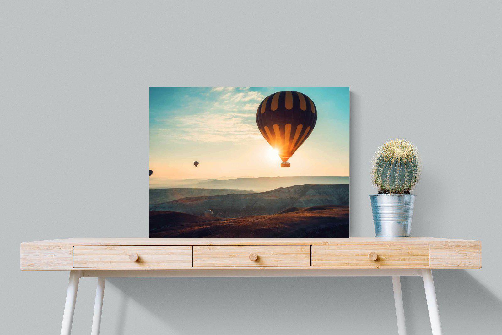 Hot Air-Wall_Art-80 x 60cm-Mounted Canvas-No Frame-Pixalot