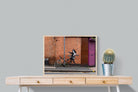 Hula Hooping Girl-Wall_Art-80 x 60cm-Mounted Canvas-Wood-Pixalot