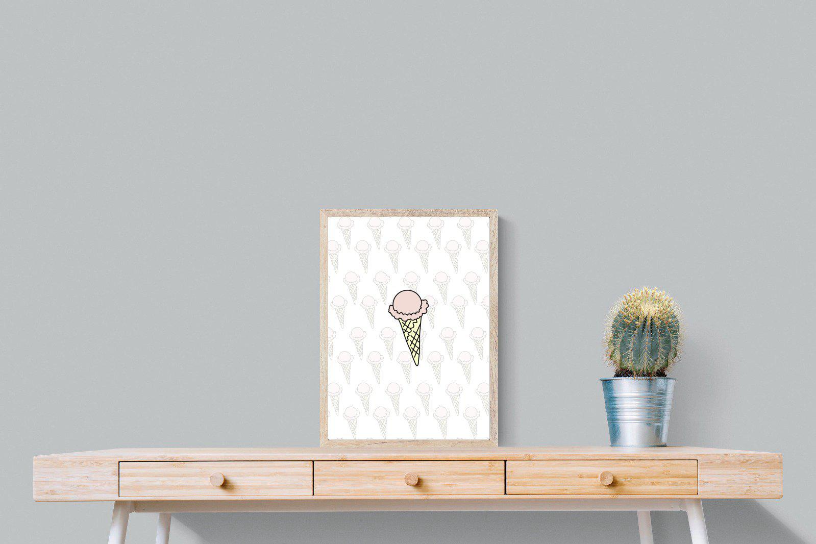 Ice Cream-Wall_Art-45 x 60cm-Mounted Canvas-Wood-Pixalot