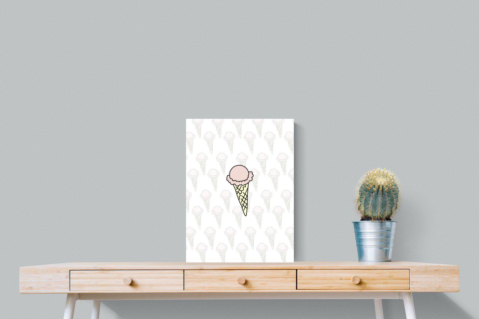 Ice Cream-Wall_Art-45 x 60cm-Mounted Canvas-No Frame-Pixalot