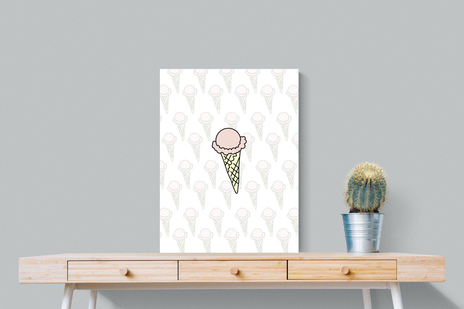 Ice Cream-Wall_Art-60 x 80cm-Mounted Canvas-No Frame-Pixalot