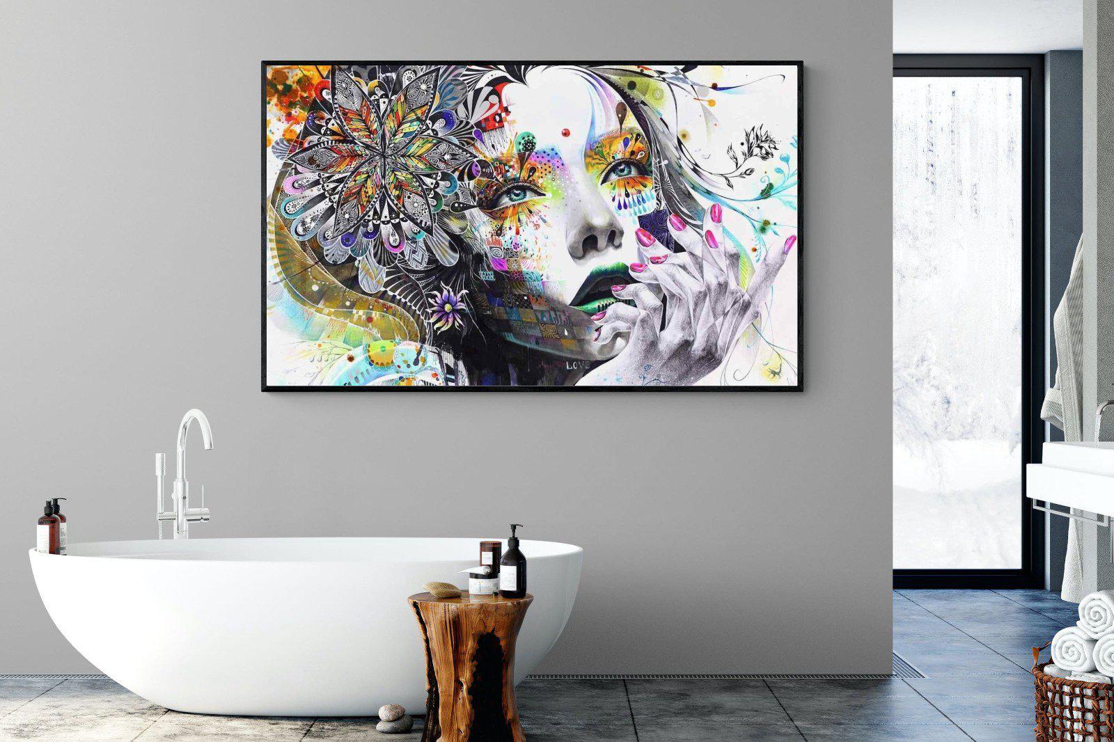 Imagination-Wall_Art-180 x 110cm-Mounted Canvas-Black-Pixalot