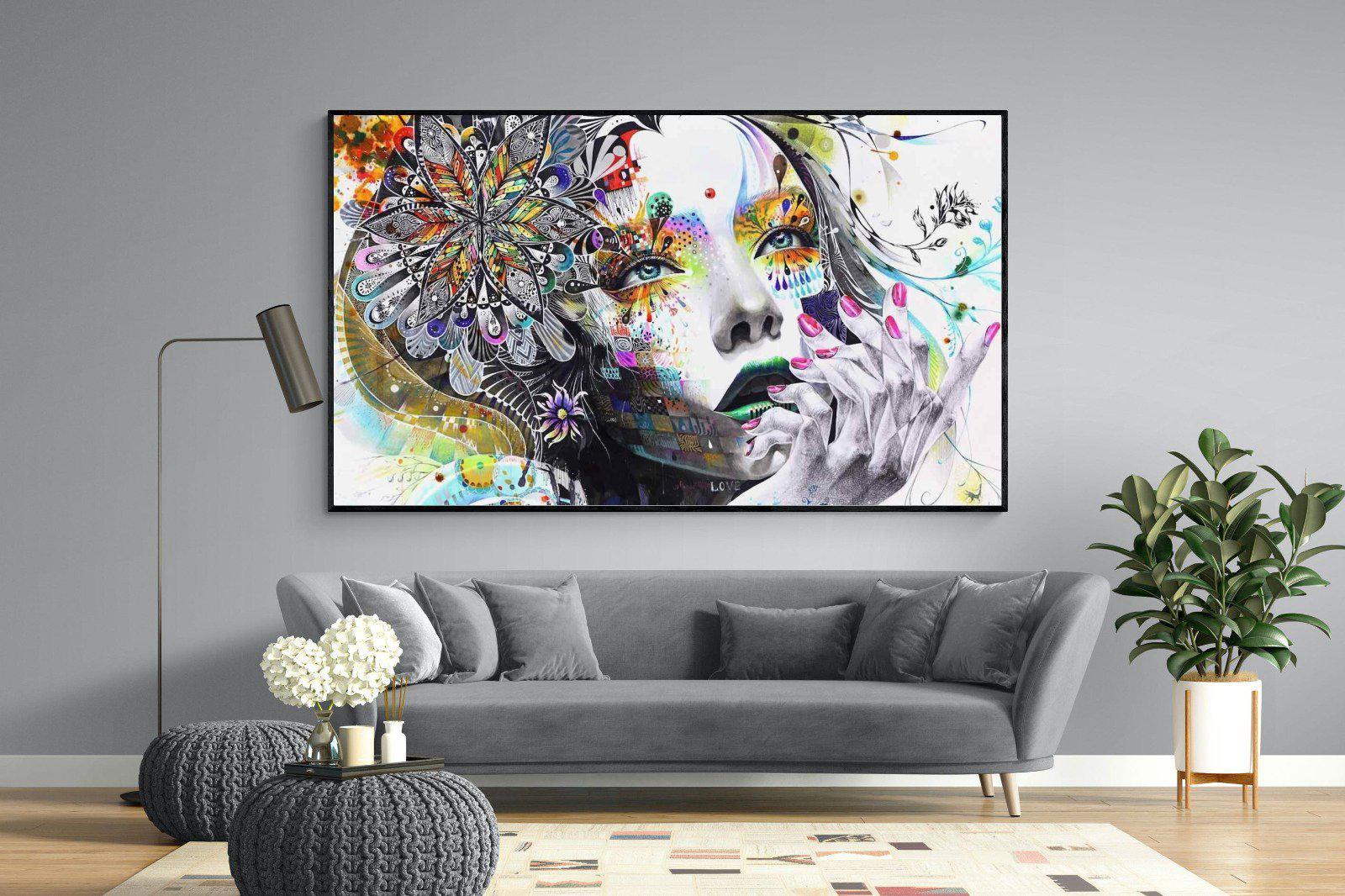 Imagination-Wall_Art-220 x 130cm-Mounted Canvas-Black-Pixalot