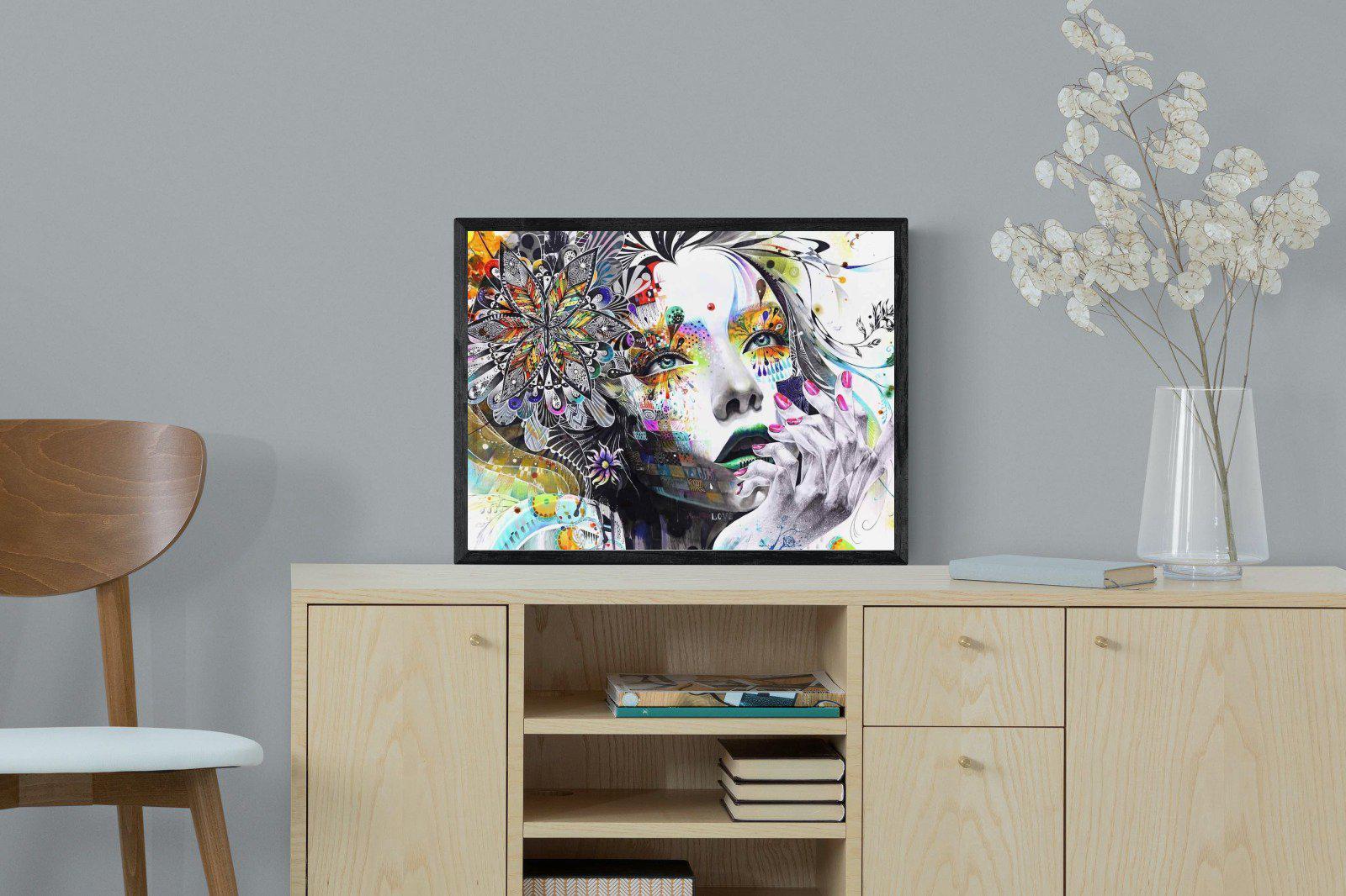 Imagination-Wall_Art-60 x 45cm-Mounted Canvas-Black-Pixalot
