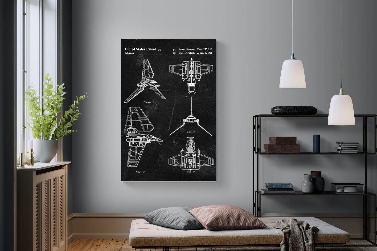 Imperial Shuttle Blueprint-Wall_Art-Pixalot