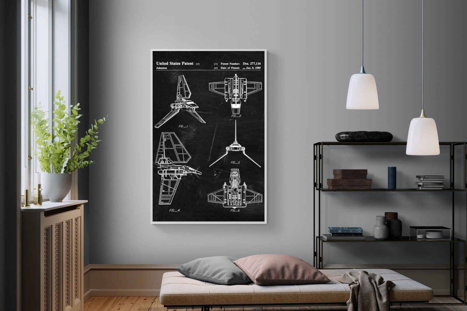 Imperial Shuttle Blueprint-Wall_Art-Pixalot