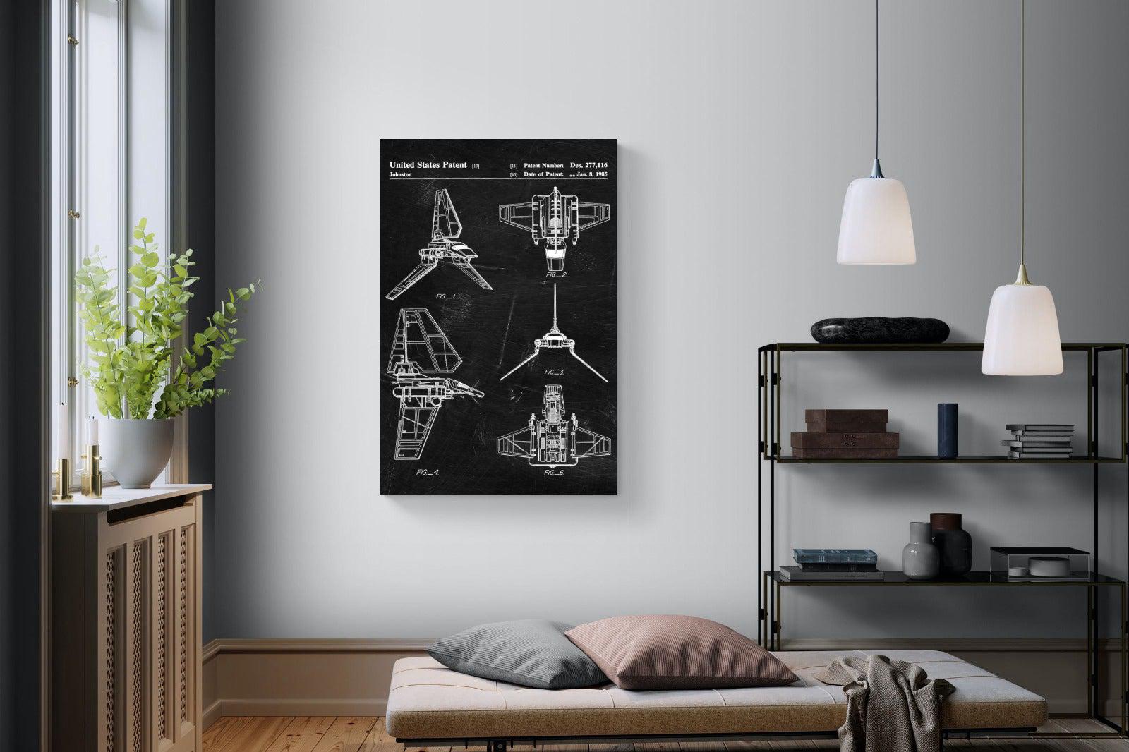 Imperial Shuttle Blueprint-Wall_Art-Pixalot