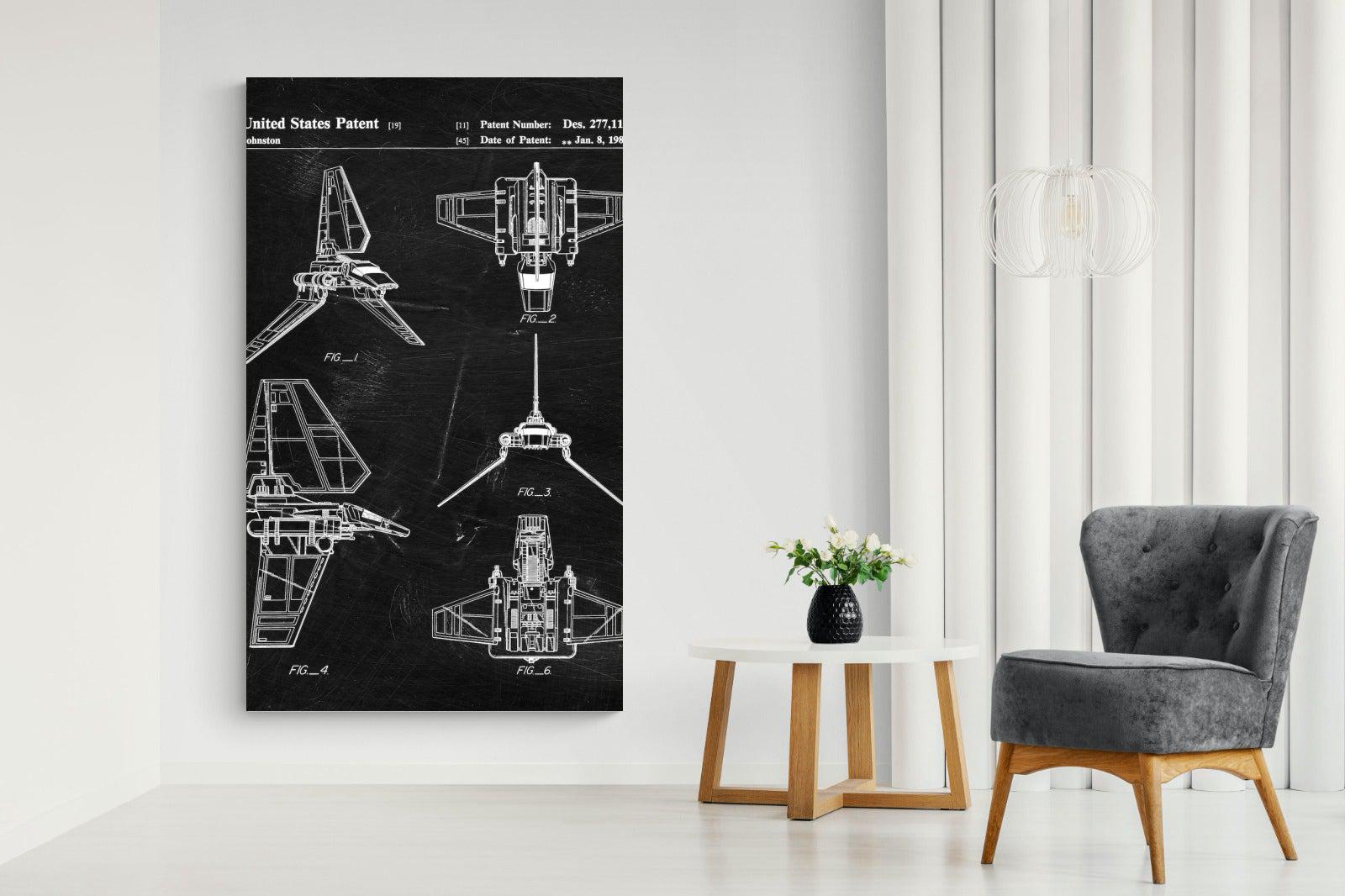 Imperial Shuttle Blueprint-Wall_Art-Pixalot