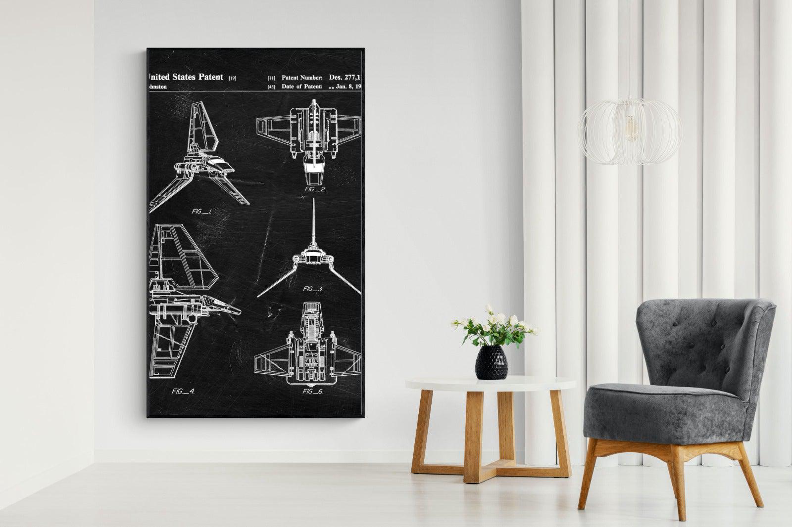 Imperial Shuttle Blueprint-Wall_Art-Pixalot