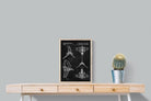 Imperial Shuttle Blueprint-Wall_Art-45 x 60cm-Mounted Canvas-Wood-Pixalot