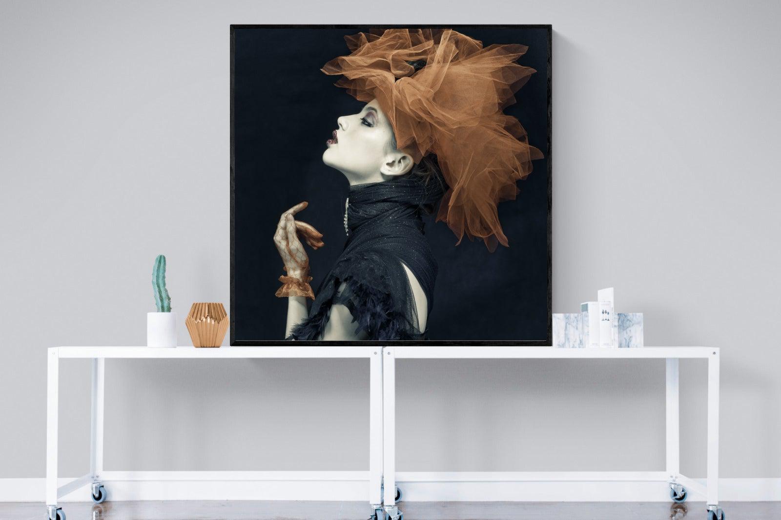 Imperious-Wall_Art-120 x 120cm-Mounted Canvas-Black-Pixalot