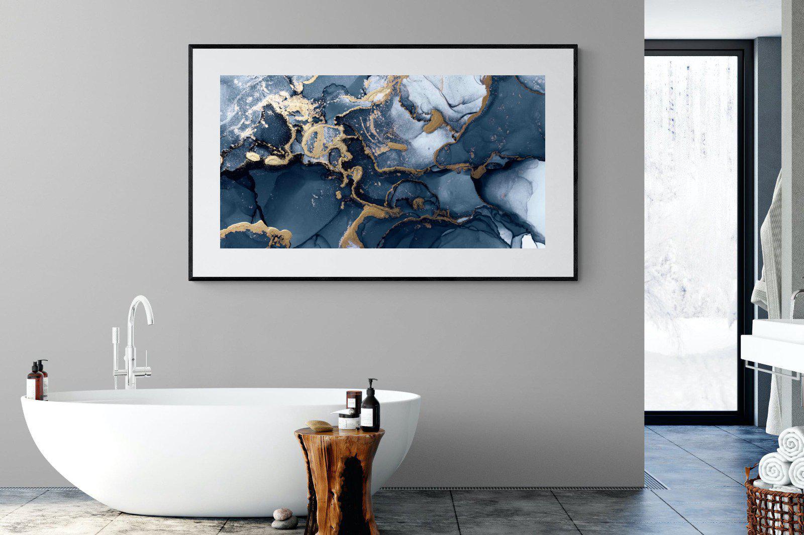 Indigo Ink-Wall_Art-180 x 110cm-Framed Print-Black-Pixalot
