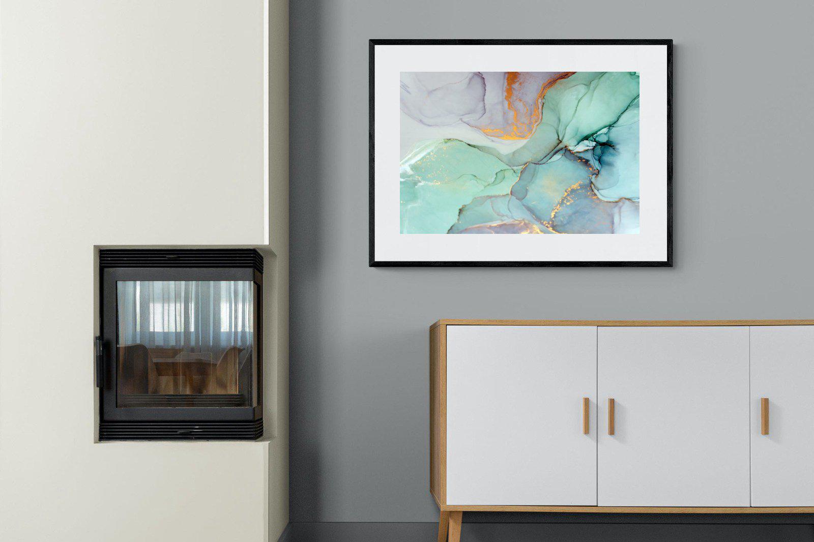 Ink-Wall_Art-100 x 75cm-Framed Print-Black-Pixalot