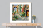 Italian Oil-Wall_Art-100 x 100cm-Framed Print-Wood-Pixalot