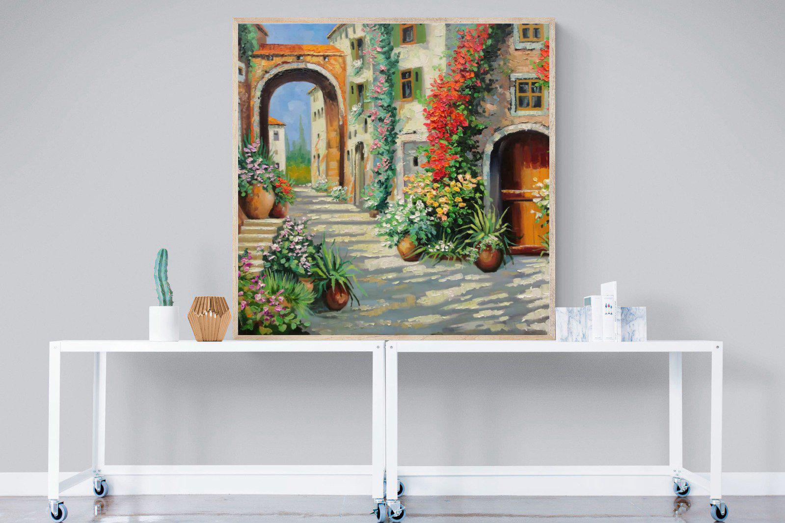 Italian Oil-Wall_Art-120 x 120cm-Mounted Canvas-Wood-Pixalot