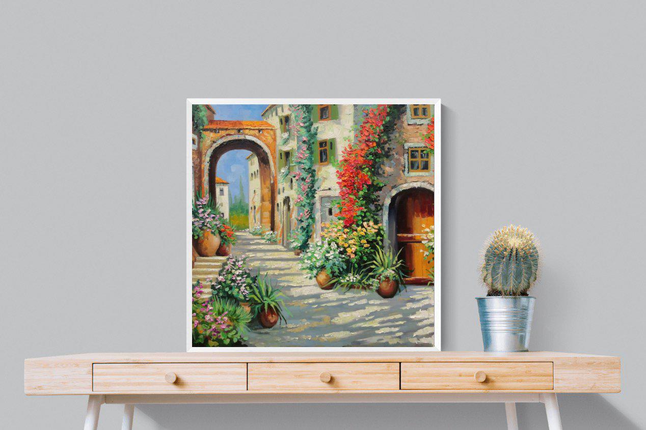 Italian Oil-Wall_Art-80 x 80cm-Mounted Canvas-White-Pixalot