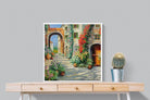 Italian Oil-Wall_Art-80 x 80cm-Mounted Canvas-White-Pixalot