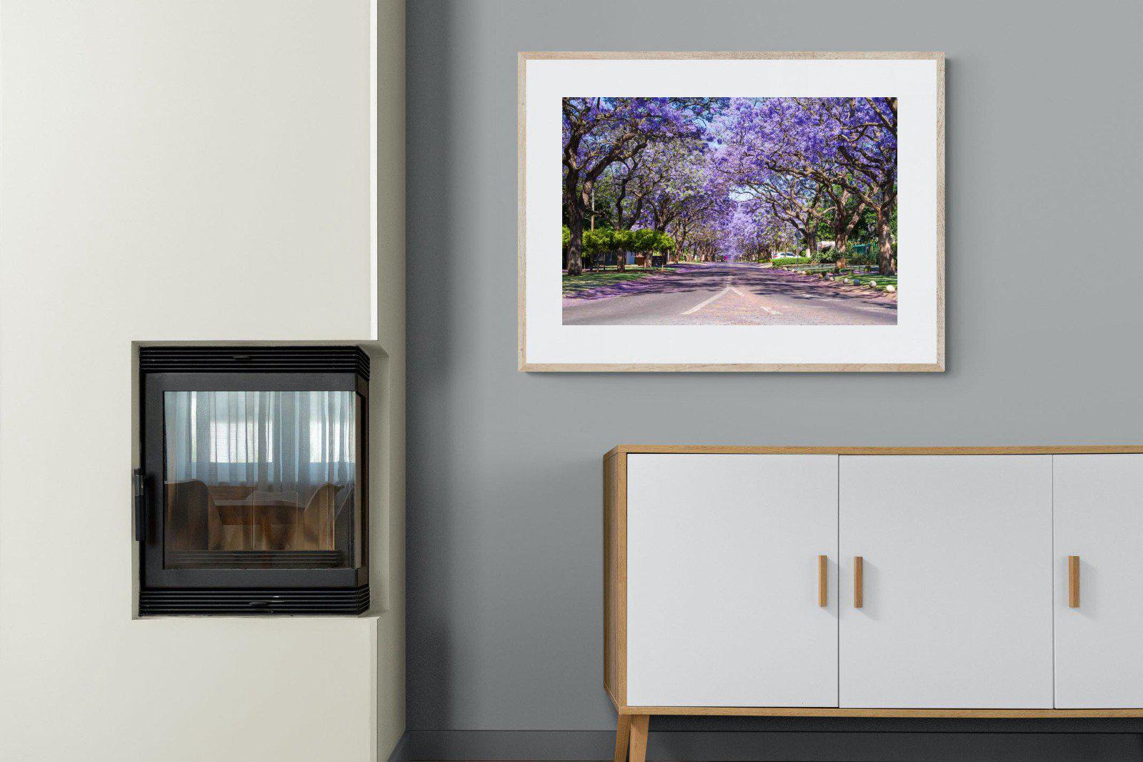 Jacaranda-Wall_Art-100 x 75cm-Framed Print-Wood-Pixalot