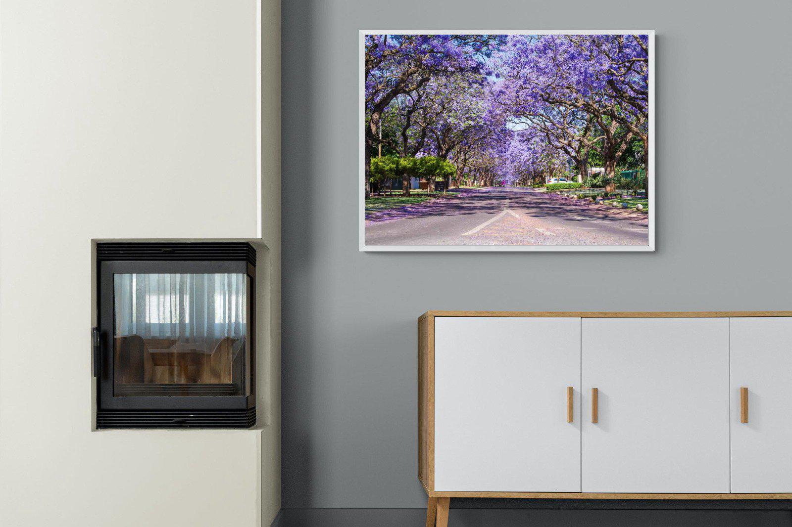 Jacaranda-Wall_Art-100 x 75cm-Mounted Canvas-White-Pixalot