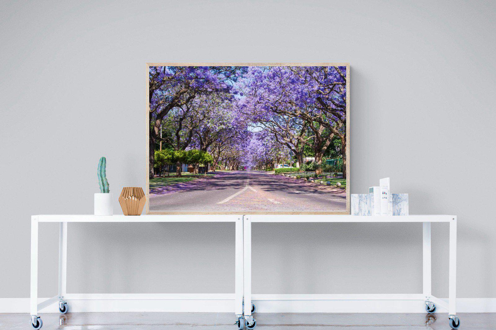 Jacaranda-Wall_Art-120 x 90cm-Mounted Canvas-Wood-Pixalot