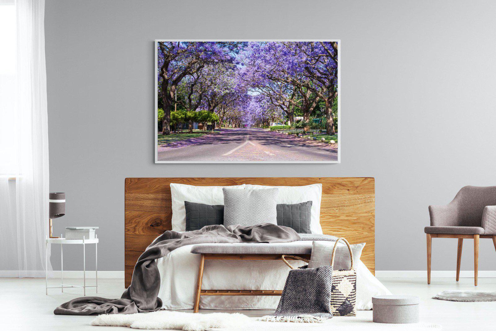 Jacaranda-Wall_Art-150 x 100cm-Mounted Canvas-White-Pixalot