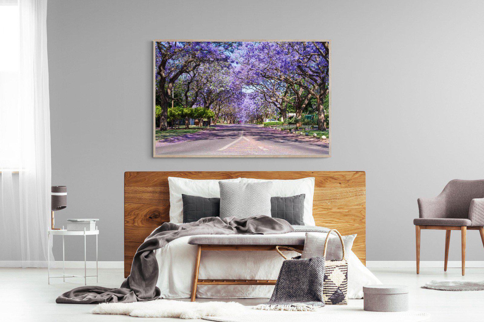 Jacaranda-Wall_Art-150 x 100cm-Mounted Canvas-Wood-Pixalot