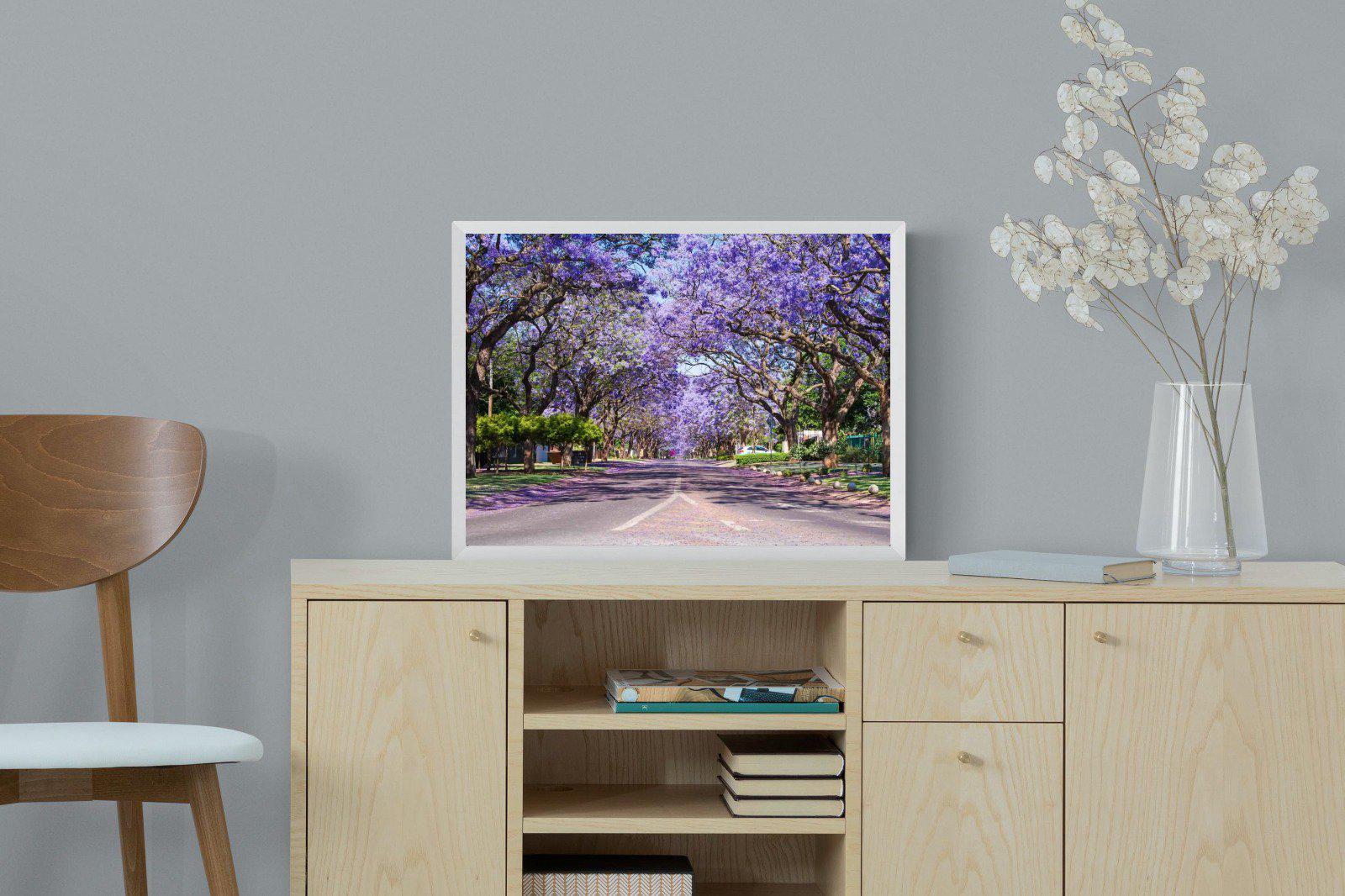 Jacaranda-Wall_Art-60 x 45cm-Mounted Canvas-White-Pixalot