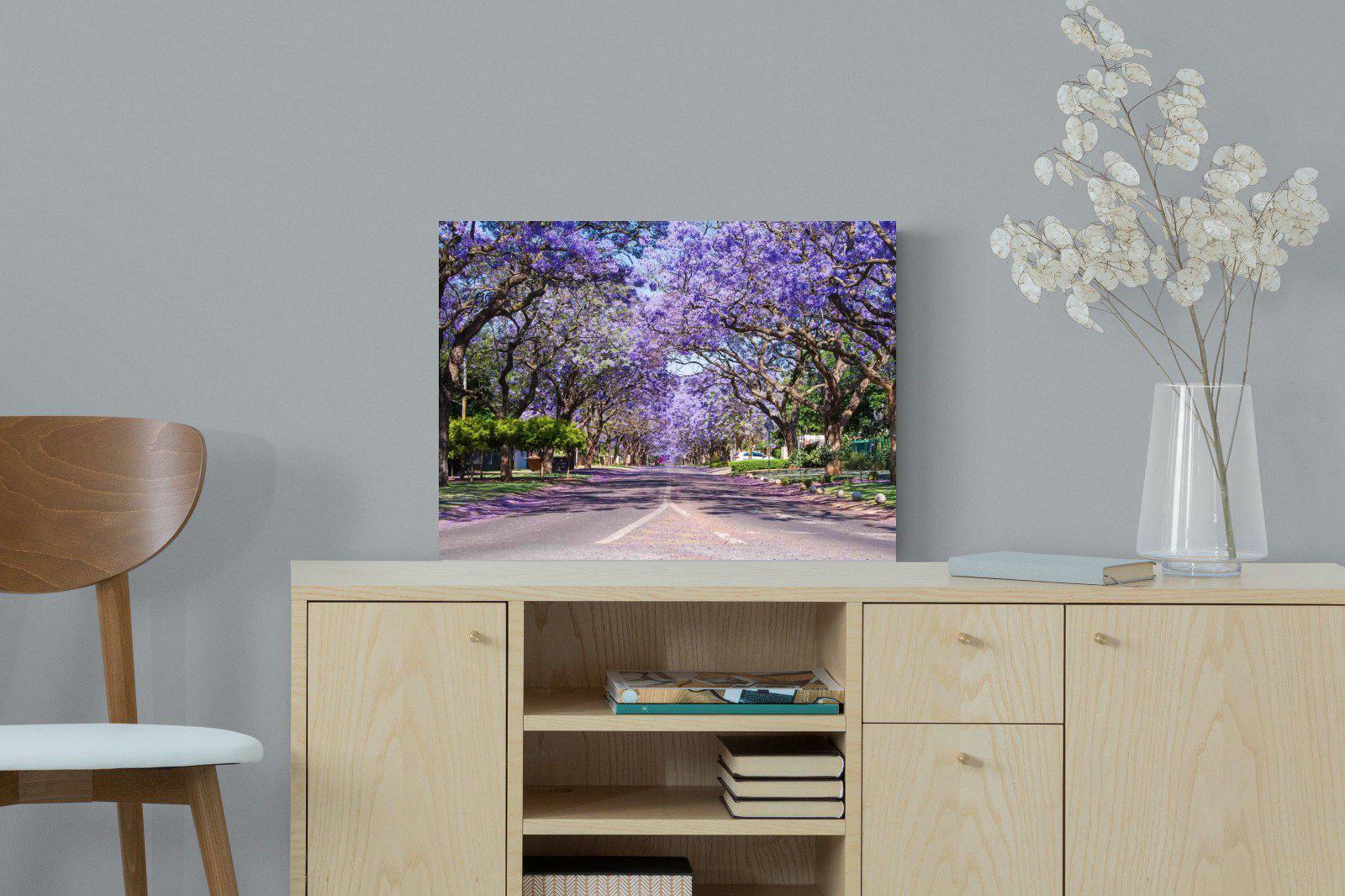 Jacaranda-Wall_Art-60 x 45cm-Mounted Canvas-No Frame-Pixalot