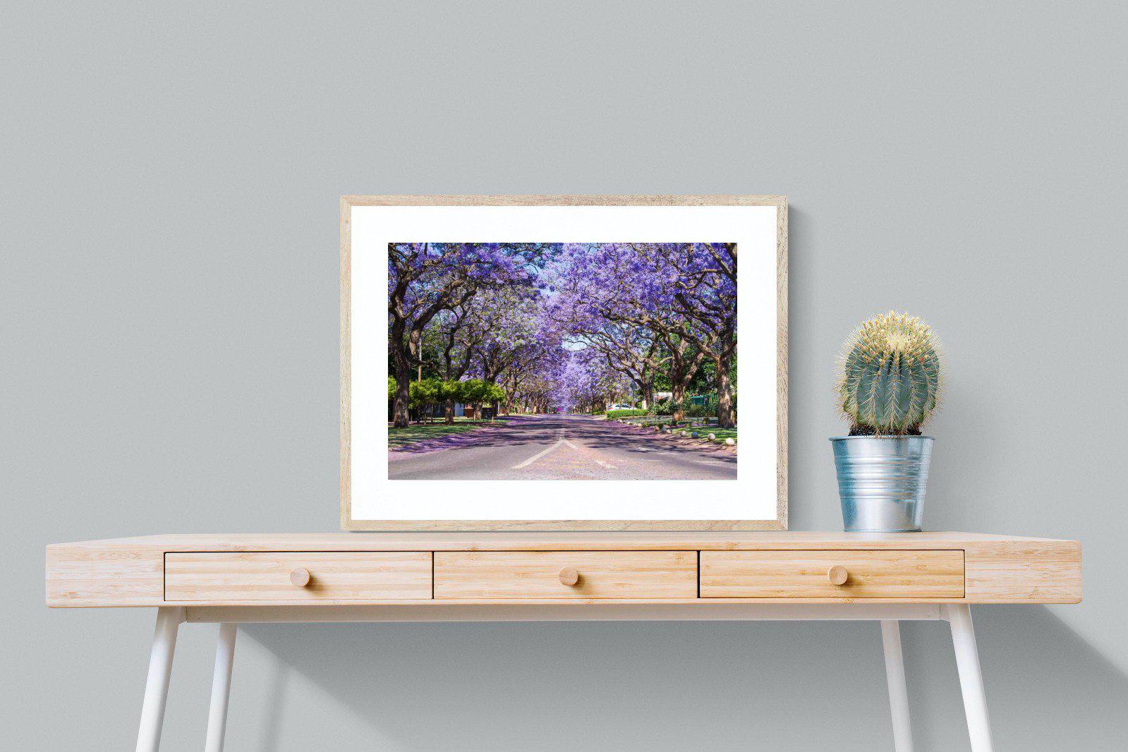 Jacaranda-Wall_Art-80 x 60cm-Framed Print-Wood-Pixalot