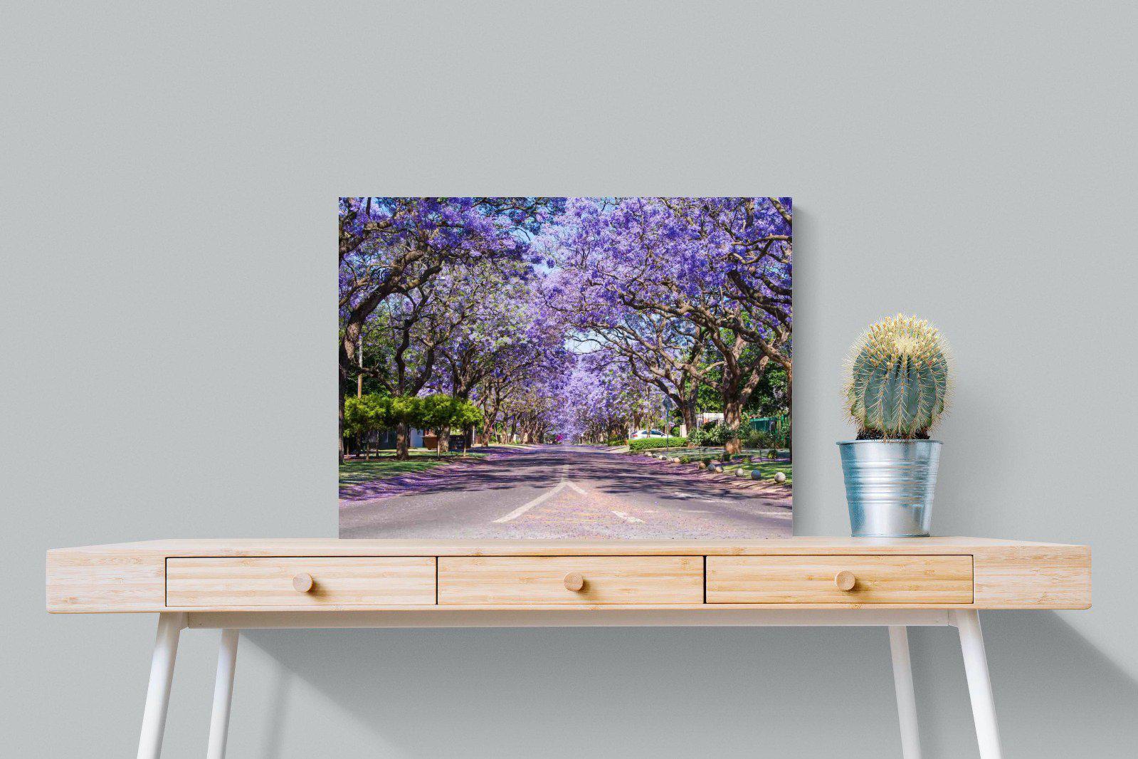 Jacaranda-Wall_Art-80 x 60cm-Mounted Canvas-No Frame-Pixalot